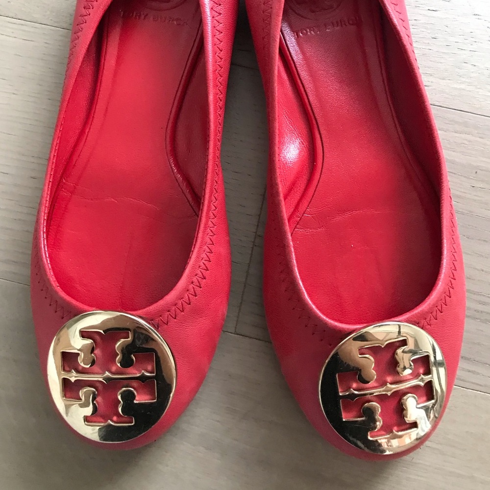 Tory Burch Minnie Travel Ballet Flat Red